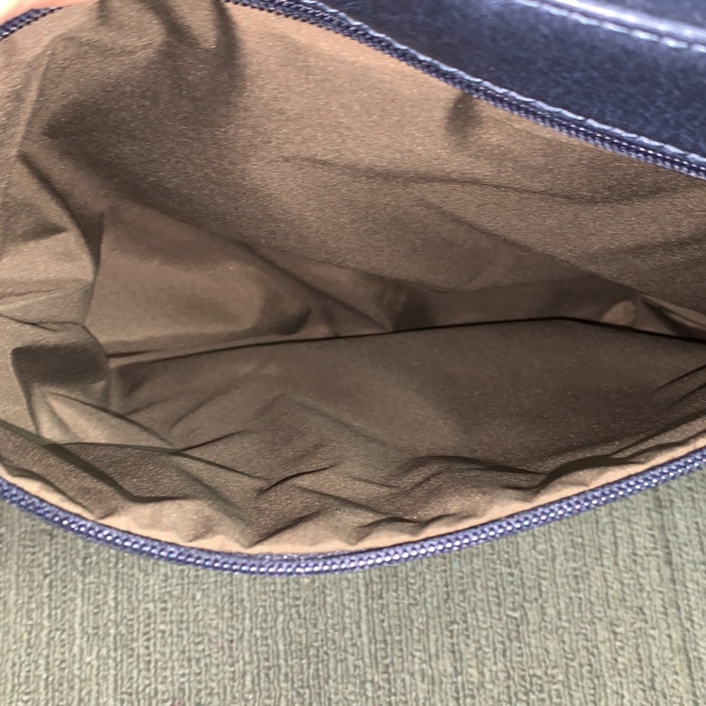 Matt & Nat Messenger Bag Navy Blue Vegan Leather Lesson Laptop Shoulder Bag - Picture 12 of 17